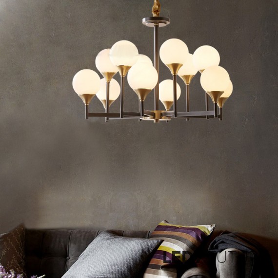 Loft Industry Modern - Finland Black Chandelier